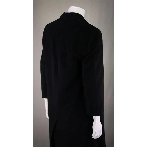 Lit Brothers Navy 100% Cashmere Continental Cashmere Vienna Austria Overcoat~ L - Picture 6 of 10